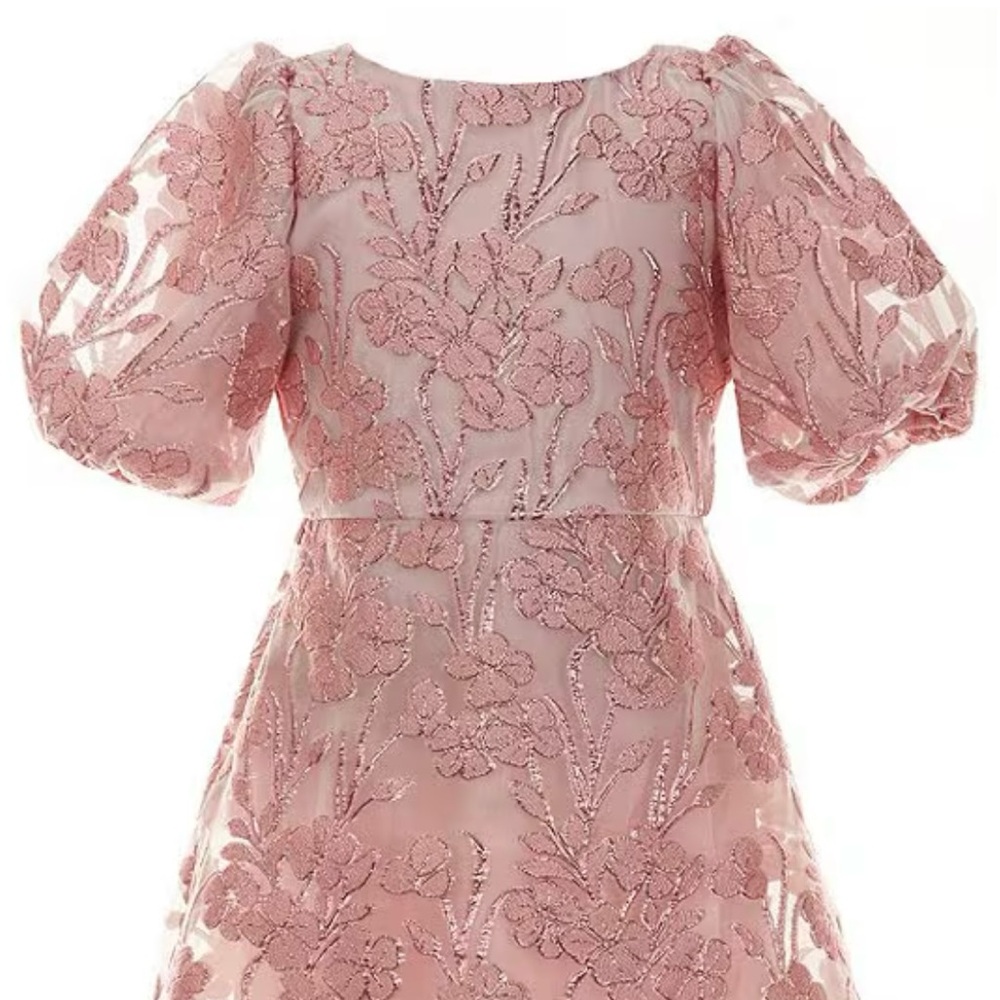 GB Girls Metallic Pink Dress never worn